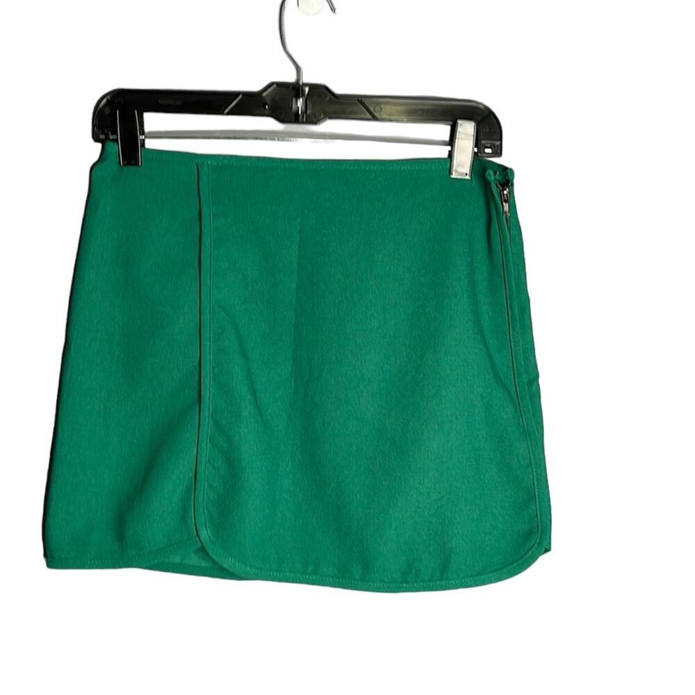 Quinn Dark Green Mini Skirt Small